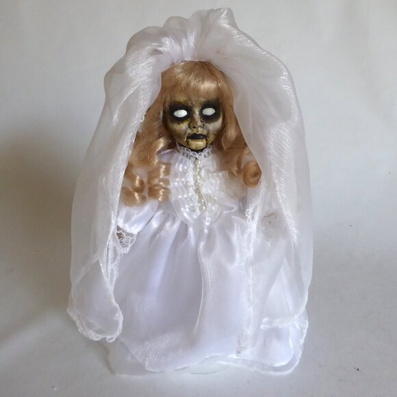 NEW OOAK 9” UNDEAD BRIDE GOTHIC HORROR DOLL PANDORA’S BOX PROP ODDITY - Picture 5 of 15